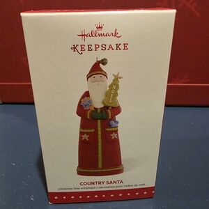 2015 "Country Santa" Hallmark Keepsake Santa Ornament